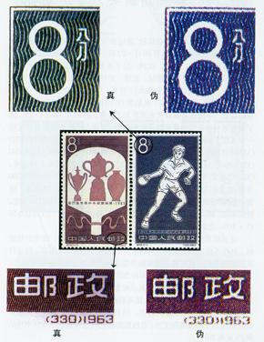 纪99第27届世界乒乓球锦标赛邮票真伪